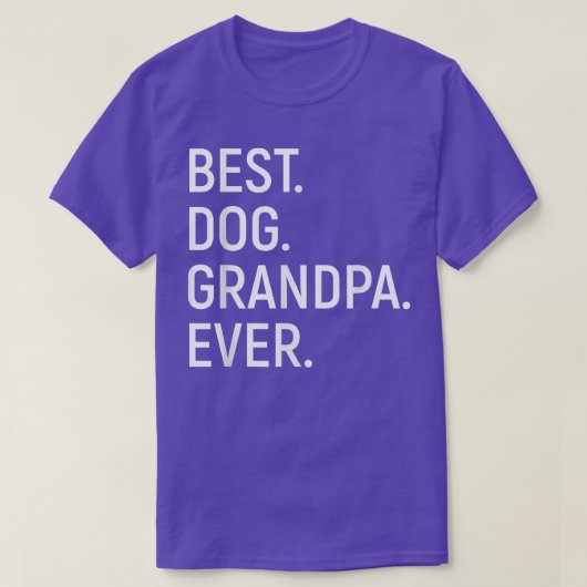 Mannen beste hond opa overhemd Dog opa T-shirt (Design voorkant)