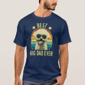 Mannen beste hond pa Ever Bichon Frise Vaderdag T-shirt (Voorkant)