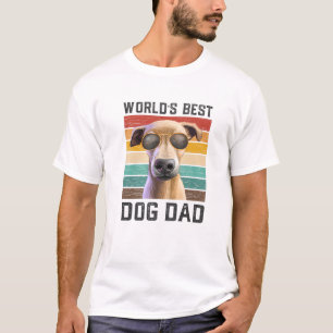 Mannen beste hond pap  Italiaanse Greyhound T-shirt