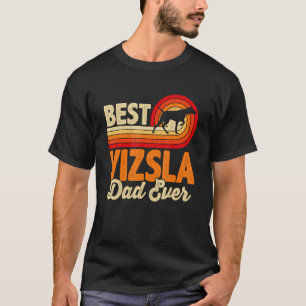 Mannen Beste Hond Papa Ooit Vizsla Retro T-shirt