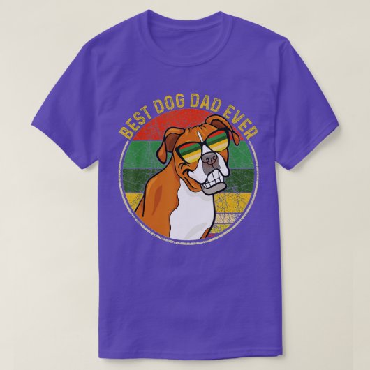 Mannen beste hond vader ooit Boxer Dog Lov T-shirt (Design voorkant)