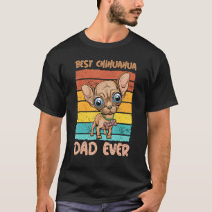 Mannen beste hond vader ooit chihuahua vaderdag vo t-shirt