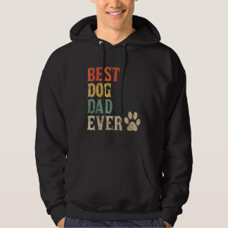 Mannen beste hond vader ooit  hond hond papa Retro Hoodie
