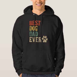 Mannen beste hond vader ooit  hond papa Retro D Hoodie