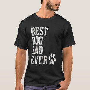 Mannen beste hond vader ooit hond papa Retro D T-shirt