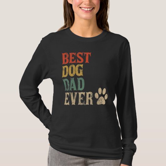 Mannen beste hond vader ooit hond papa t-shirt (Voorkant)