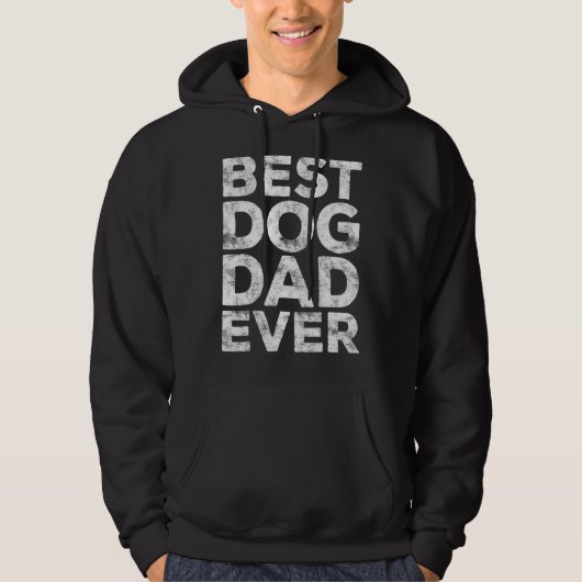 Mannen beste hond vader ooit hond voor beste vader hoodie (Voorkant)