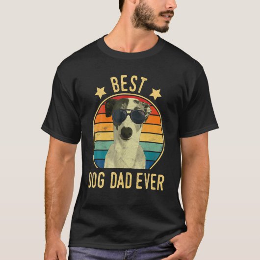 Mannen Beste hond Vader ooit Italiaans kruifar Dag T-shirt (Voorkant)
