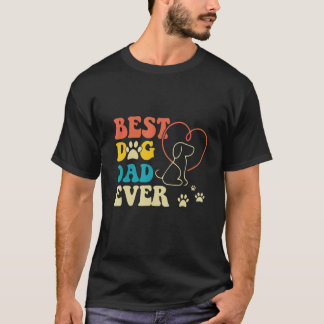 Mannen beste hond vader ooit klauw vaderdag Sarcas T-shirt
