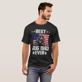 Mannen beste hond vader ooit Newfoundland Amerikaa T-shirt (Voorkant volledig)