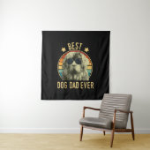 Mannen beste hond vader ooit Newfoundland feestdag Wandkleed (In situ)