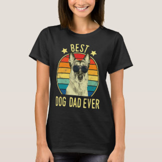 Mannen beste hond vader ooit op het Belgische Mali T-shirt