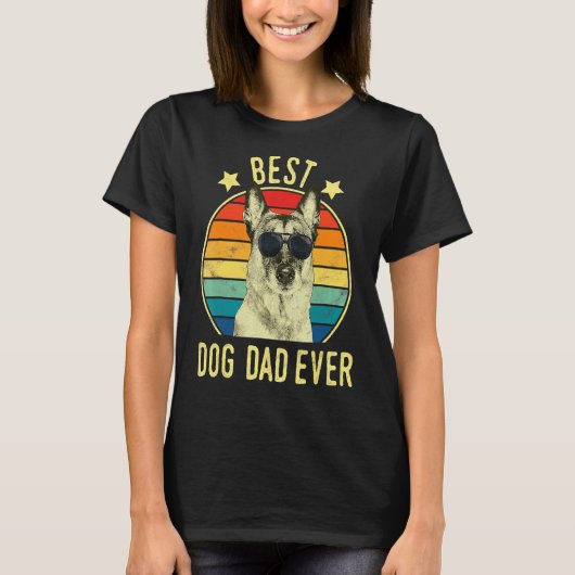 Mannen beste hond vader ooit op het Belgische Mali T-shirt (Voorkant)