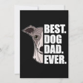 Mannen beste hond vader ooit wippet pap feestdag c bedankkaart (Voorkant)