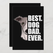 Mannen beste hond vader ooit wippet pap feestdag c bedankkaart (Voorkant / Achterkant)