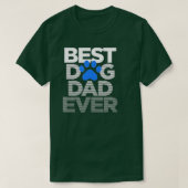 Mannen beste hond vader op de dag van de vaderdag t-shirt (Design voorkant)