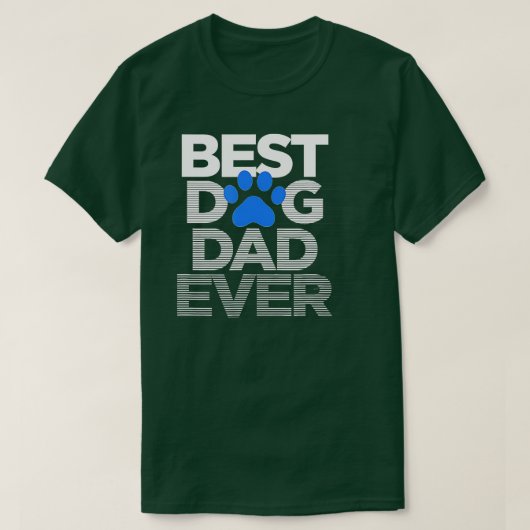 Mannen beste hond vader op de dag van de vaderdag t-shirt (Design voorkant)
