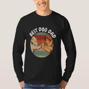 Mannen beste hond van een hoge vijf honden eigenaa t-shirt
