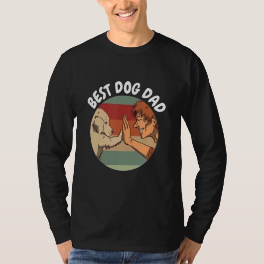 Mannen beste hond van een hoge vijf honden eigenaa t-shirt (Voorkant)