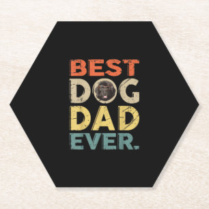 Mannen beste hondvader ooit   meer daggeschenken kartonnen onderzetters