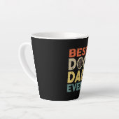 Mannen beste hondvader ooit | meer daggeschenken latte mok (Linkerhoek)