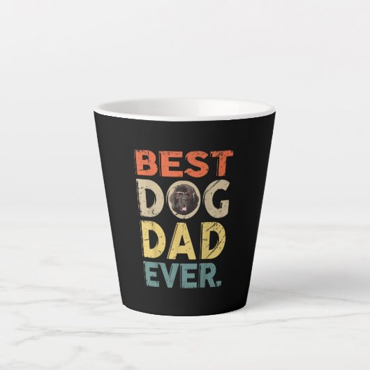 Mannen beste hondvader ooit | meer daggeschenken latte mok (Voorkant)
