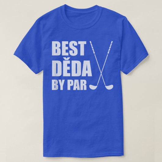 Mannen beste idee van pas op Tsjechisch opa Golfer T-shirt (Design voorkant)