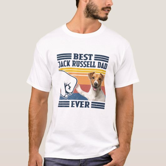 Mannen beste Jack Russell Dad Ever Funny Dog Lover T-shirt (Voorkant)