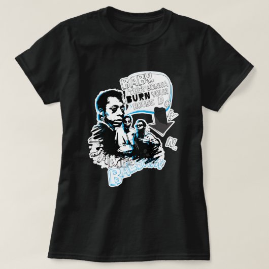 Mannen beste James Baldwin-afbeelding voor ventila T-shirt (Design voorkant)