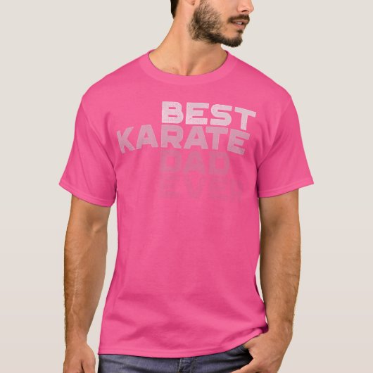 Mannen beste karate vader ooit karate Shirten T-shirt (Voorkant)