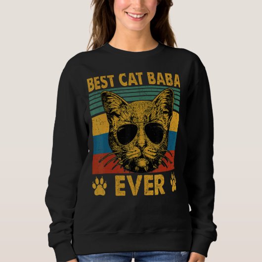 Mannen beste kat baba ooit kat vader dag trui (Voorkant)
