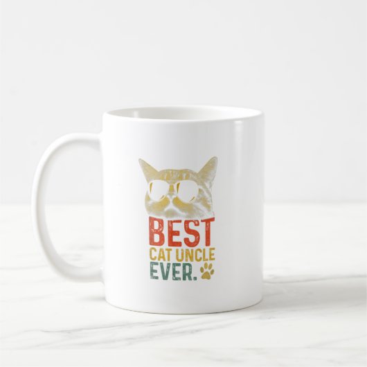 Mannen beste kat Oom ooit kat Lover Cool Su Koffiemok (Links)