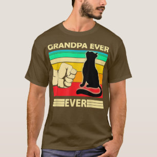 Mannen beste kat opa ooit bobbel past goed t-shirt