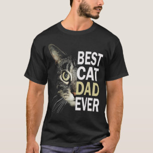 Mannen beste kat pap kat kat pap vaders vaders t-shirt
