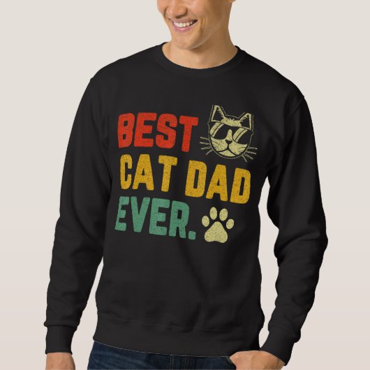 Mannen beste kat pap kat papa vaders D Trui (Voorkant)