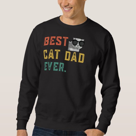 Mannen beste kat pap kat pappie trui (Voorkant)