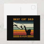 Mannen  beste kat pap ooit briefkaart (Voorkant / Achterkant)