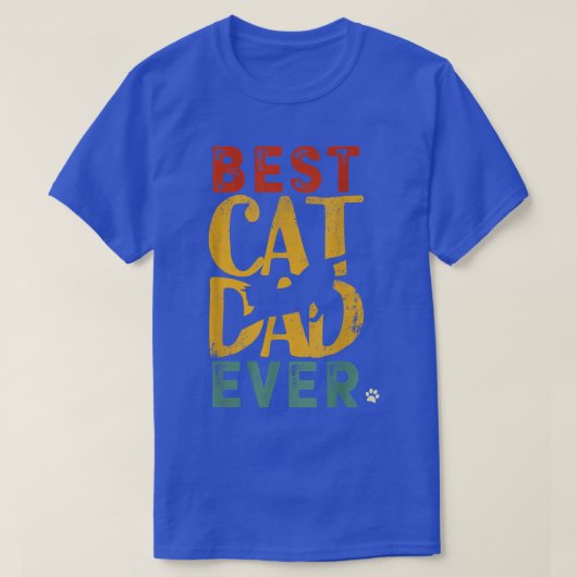 Mannen beste kat pap ooit grappige kat pappa t-shirt (Design voorkant)