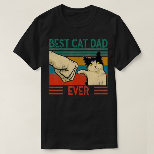 Mannen  beste kat pap ooit kat lafond t-shirt (Design voorkant)