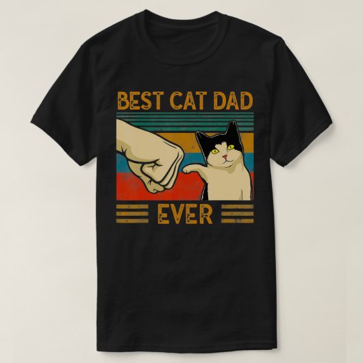 Mannen  beste kat pap ooit kat lafond t-shirt (Design voorkant)