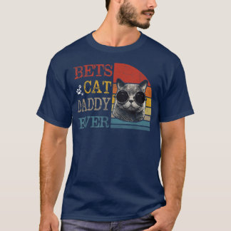 Mannen  beste kat papa ooit grappige kat papa t-shirt