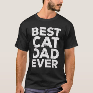 Mannen Beste Kat Papa Ooit Huisdier T-shirt