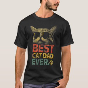 Mannen beste kat papa ooit voor papa op Vaderdag c T-shirt