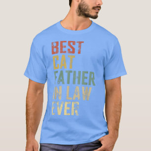 Mannen beste kat vader in wet ooit grappig vet t-shirt
