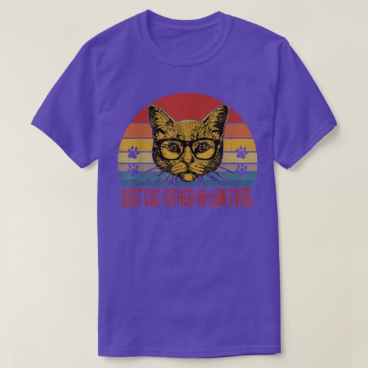 Mannen beste kat vader in wet ooit kat over t-shirt (Design voorkant)