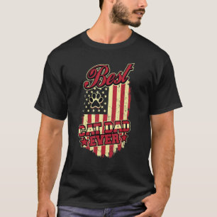 Mannen beste kat vader ooit am t-shirt