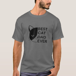 Mannen beste kat vader ooit grappige kat papa vade t-shirt