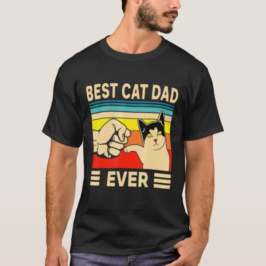 Mannen beste kat vader ooit kat vader vader op dag t-shirt (Voorkant)