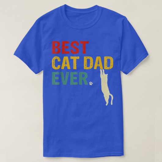 Mannen beste kat vader ooit T Funny Cat papa D T-shirt (Design voorkant)