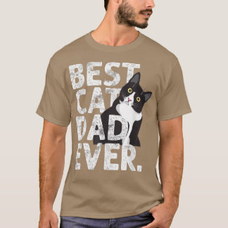 Mannen beste kat vader ooit T Funny Cat papa D T-shirt